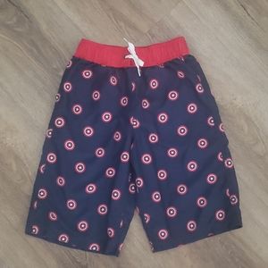 Boys Captain America swim trunks size 10
